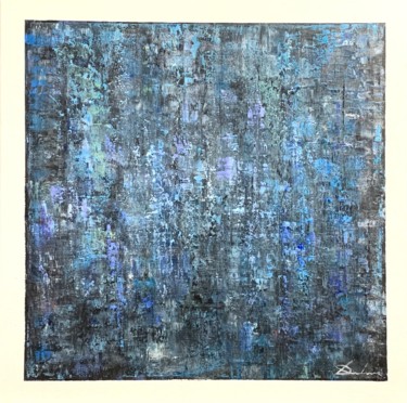 Peinture intitulée "BLUE PROFONDIS" par Richard Dubure, Œuvre d'art originale, Huile