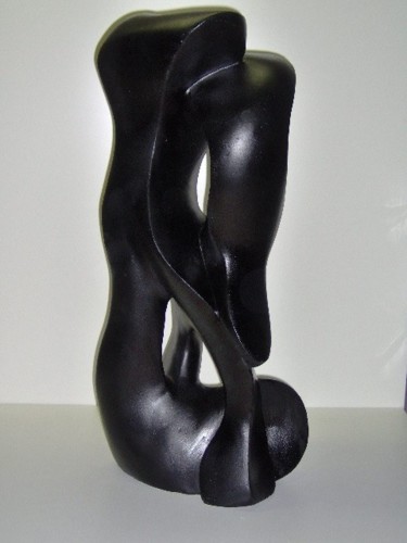 Sculpture intitulée "persos_black_2.JPG" par Zolas, Œuvre d'art originale