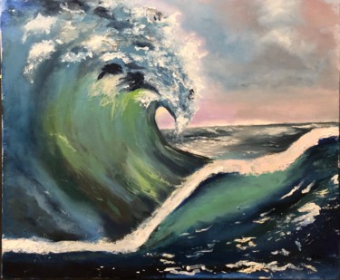Pittura intitolato "Hawaïenne" da Rebecca Raïc Soria, Opera d'arte originale, Olio
