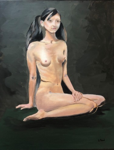 Painting titled "Tatiana" by Rebecca Raïc Soria, Original Artwork, Oil