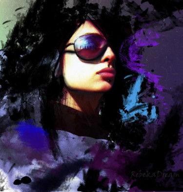 Цифровое искусство под названием "Self- portrate" - Rebeka, Подлинное произведение искусства, Фотомонтаж
