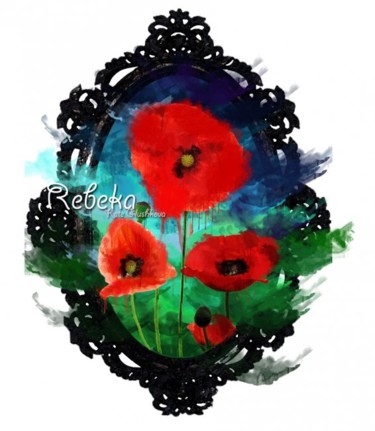 Цифровое искусство под названием "Poppyes" - Rebeka, Подлинное произведение искусства
