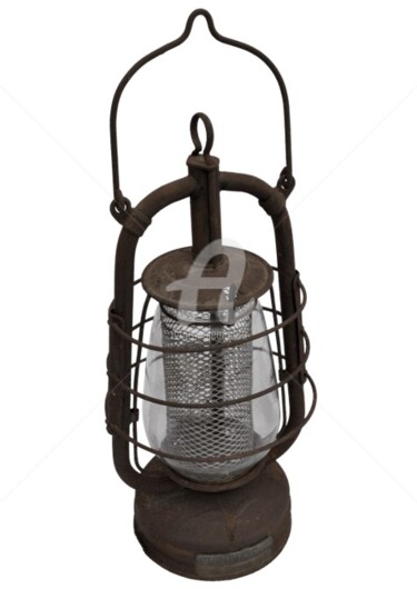 Design intitulée "N° 71 Lanterne anci…" par Recyclage Design - Réanimateur D'Objets , Œuvre d'art originale, Objets