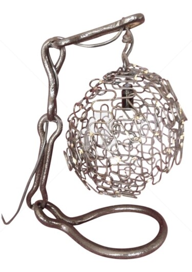 Design intitulée "Art N° 169 Lampe qu…" par Recyclage Design - Réanimateur D'Objets , Œuvre d'art originale, Objets