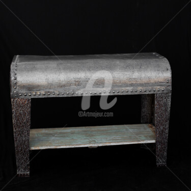 Design intitolato "Art N° 172 Console…" da Recyclage Design - Réanimateur D'Objets , Opera d'arte originale, Oggetti