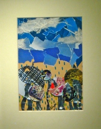 Sculpture titled "Raining Day" by Evelyn Reinprecht, Original Artwork