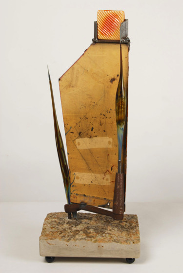 Sculpture titled "Blowing in the Wind" by Edward Pennebaker, Original Artwork, Glass