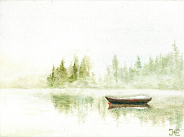 Peinture intitulée "Silence" par Katerina Zhuchenko (RedHeadKat), Œuvre d'art originale, Huile