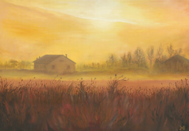 Schilderij getiteld "SUNRISE SAN GIULIAN…" door Katerina Zhuchenko (RedHeadKat), Origineel Kunstwerk, Olie