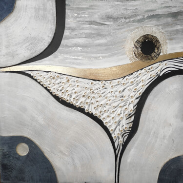 Pittura intitolato "Eclipse. Black Moon" da Katerina Zhuchenko (RedHeadKat), Opera d'arte originale, Acrilico