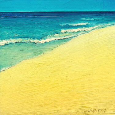 Pittura intitolato "SPIAGGIA 18" da Redi Casarsa, Opera d'arte originale, Olio