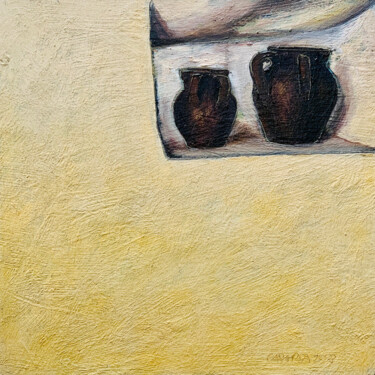 Malerei mit dem Titel "BROCCHE IN CANTINA" von Redi Casarsa, Original-Kunstwerk, Öl