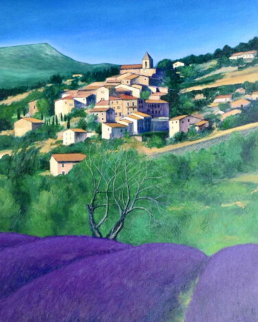 Painting titled "LA PROVENZA" by Redi Casarsa, Original Artwork, Oil Mounted on Wood Panel