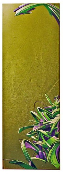Peinture intitulée "3d verte" par Redone, Œuvre d'art originale