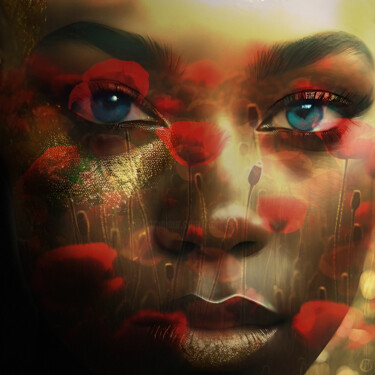 Digital Arts titled "Angels Texture 🥀🥀" by Karine Garelli (Reds Robin), Original Artwork, AI generated image