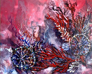Картина под названием "Acrylic, abstract “…" - Reda Pinchera, Подлинное произведение искусства, Акрил