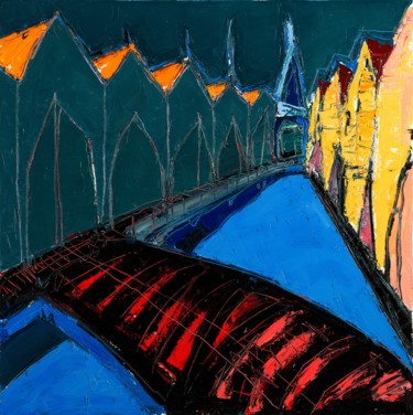 Картина под названием "Dutch sketches" - Evgeny Yakovlev, Подлинное произведение искусства, Масло Установлен на Деревянная р…