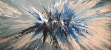 Painting titled "Explosion dans le c…" by Reemers Jean-Pierre, Original Artwork, Acrylic