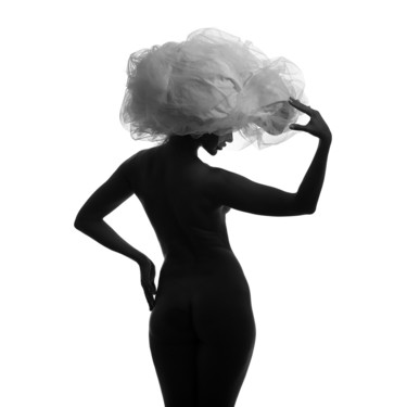 Fotografía titulada "BLACK MODEL AND BIG…" por Refat Mamutov, Obra de arte original, Fotografía digital