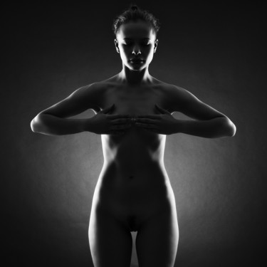Fotografie getiteld "Nude.Silhouette." door Refat Mamutov, Origineel Kunstwerk, Digitale fotografie