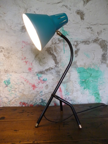 Design intitulée "LAMPE COCOTTE TRIPO…" par Leferailleur02, Œuvre d'art originale, Luminaire