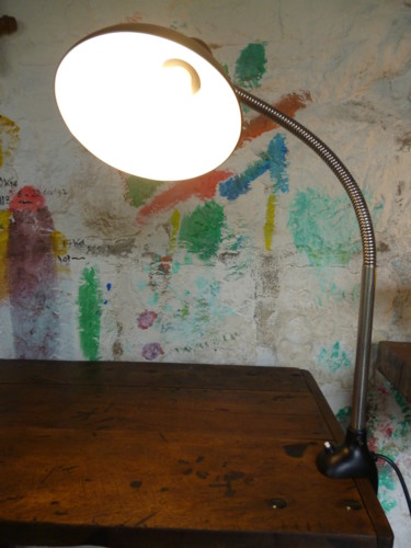 Design intitulée "LAMPE DE BUREAU - C…" par Leferailleur02, Œuvre d'art originale, Luminaire