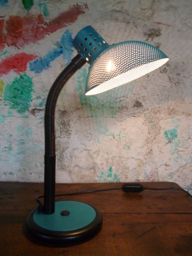 Design titled "LAMPE DESIGN - BURE…" by Leferailleur02, Original Artwork, Luminaire