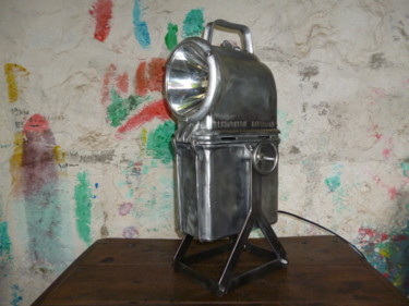 Diseño titulada "LAMPE DESIGN INDUST…" por Leferailleur02, Obra de arte original, Luminaria