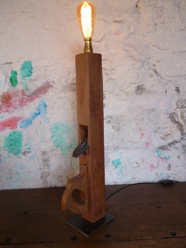 Художественная композиция под названием "LAMPE - PEUGEOT FRE…" - Leferailleur02, Подлинное произведение искусства, Светильник