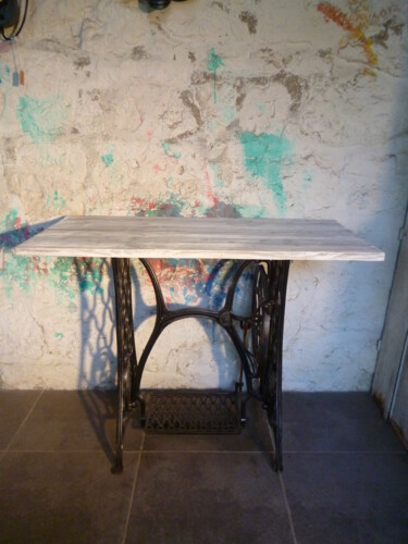 Художественная композиция под названием "TABLE D'APPOINT - D…" - Leferailleur02, Подлинное произведение искусства, Мебель