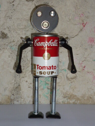 Diseño titulada "TOMATO . SOUP" por Leferailleur02, Obra de arte original, Metales