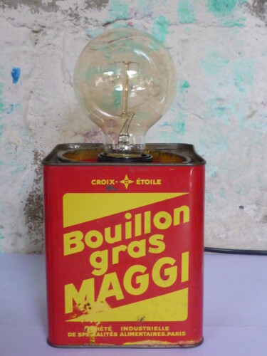Σκίτσο με τίτλο "Bouillon gras MAGGI" από Leferailleur02, Αυθεντικά έργα τέχνης, Φωτιστικό