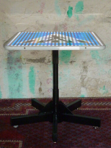 Design intitolato "Table d'appoint - P…" da Leferailleur02, Opera d'arte originale, Mobili