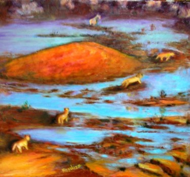 Painting titled "Naturaleza salvaje" by Regaliza, Original Artwork, Oil