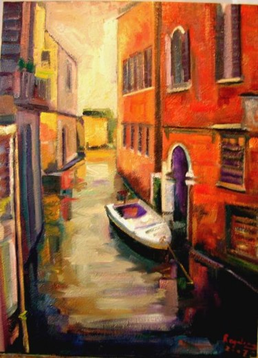 Pintura titulada "Venecia" por Regaliza, Obra de arte original, Oleo