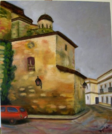 Painting titled "Iglesia de San Mate…" by Regaliza, Original Artwork, Oil
