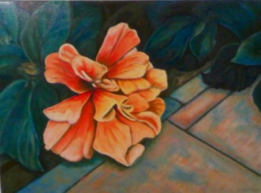 Pintura titulada "Flor de mi jardín" por Regaliza, Obra de arte original, Otro