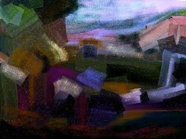 Digital Arts titled "Desde mi ventana" by Regaliza, Original Artwork, Digital Painting