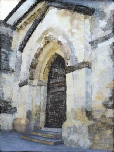 Painting titled "Portico en Jerez" by Regaliza, Original Artwork, Oil