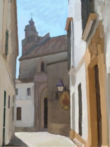 Painting titled "Por Jerez" by Regaliza, Original Artwork, Oil