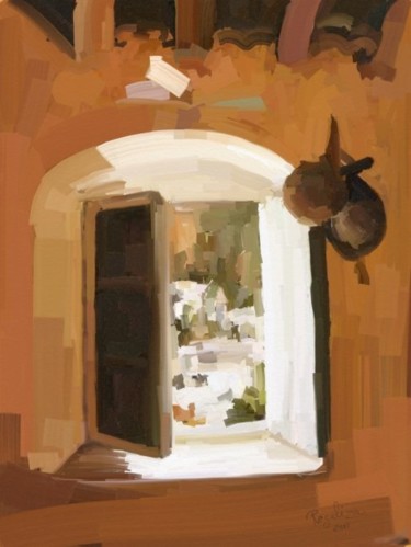 Painting titled "Peña taurina" by Regaliza, Original Artwork, Oil