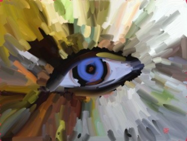 Arte digital titulada "Ojo de pájaro" por Regaliza, Obra de arte original