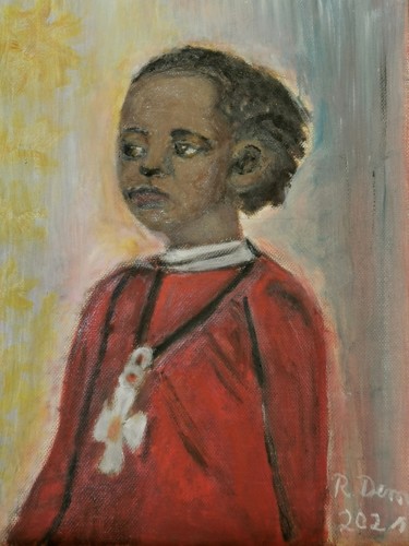 Painting titled "Lidj Tafari Makonne…" by Regina Dem, Original Artwork, Oil