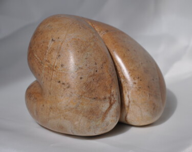 Sculpture titled "Rundungen - Curves" by Regina Hermann, Original Artwork, Stone