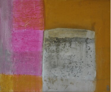 Painting titled "Pink" by Regina Hermann, Original Artwork, Pigments
