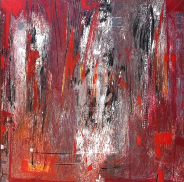 Peinture intitulée "souffrance" par Régina Klin, Œuvre d'art originale, Acrylique