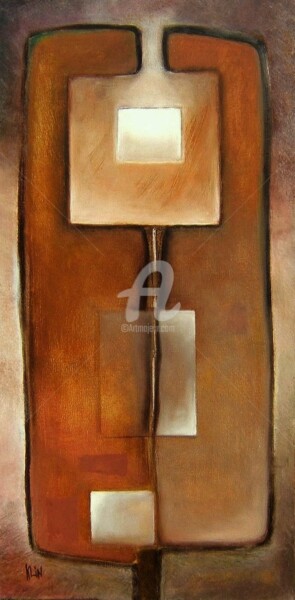 Peinture intitulée "sans titre" par Régina Klin, Œuvre d'art originale, Huile