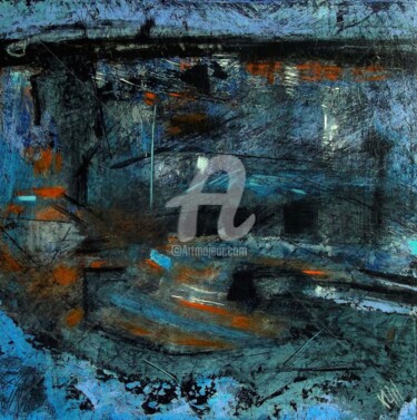 Peinture intitulée "Maelstrom" par Régina Klin, Œuvre d'art originale, Acrylique