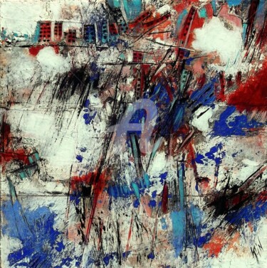 Painting titled "Chaos" by Régina Klin, Original Artwork, Acrylic