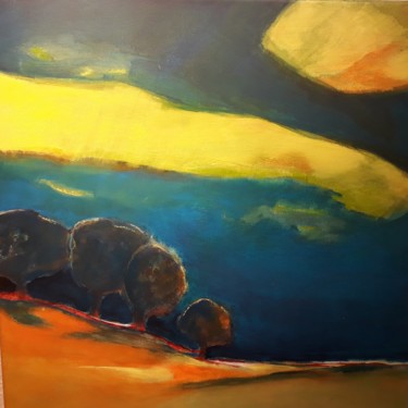 Peinture intitulée "Herbstimpression" par Regina Lieder- Schönn, Œuvre d'art originale, Acrylique